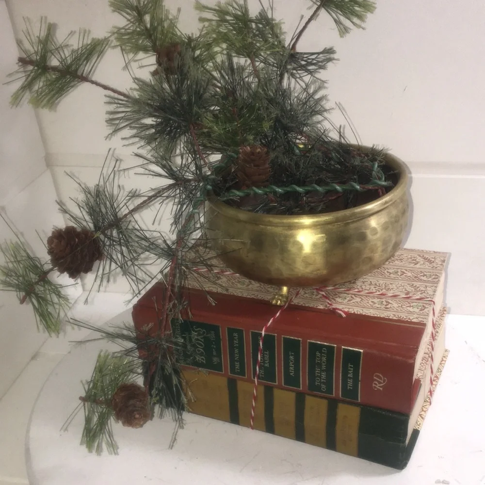 Vintage cloth bound book stacks (2)